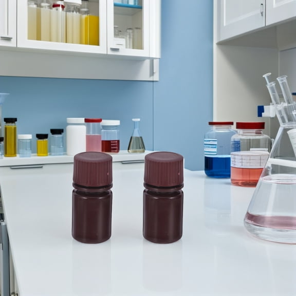 TEHAUX 12Pcs Large Reagent Bottles Plastic for Laboratory Equipment Storage