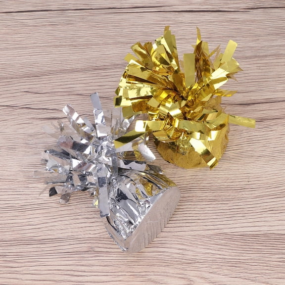 TEHAUX 12 Pcs Assorted Color Paper Weights Decorative Base for Balloon Accessories Party Decorations