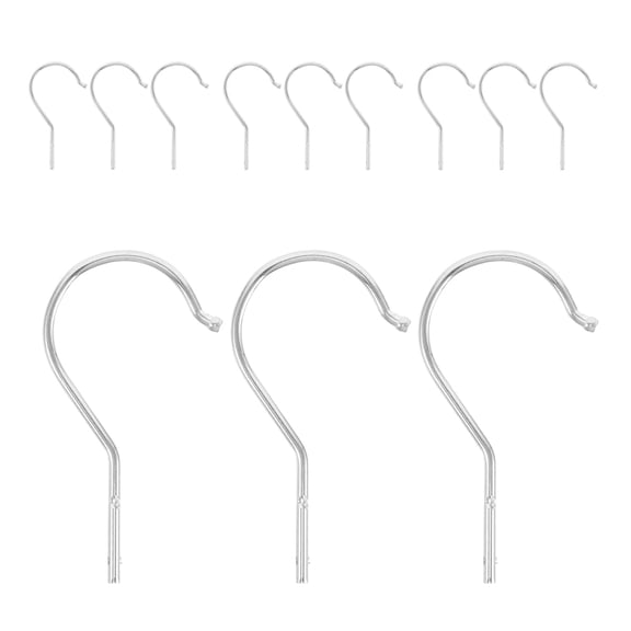 TEHAUX Professional Mannequin Hanger Hooks Plated Silver Iron Easy Installation for Clothes Display