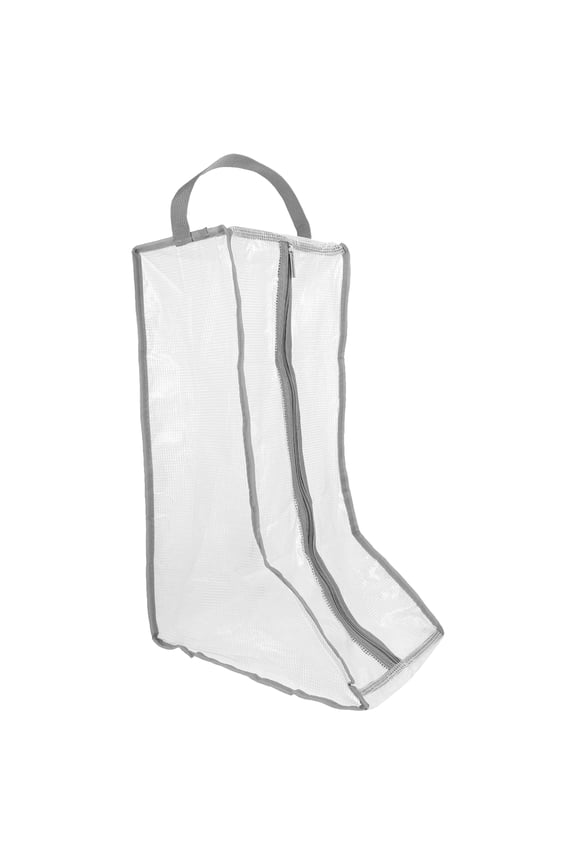 Beige Cotton Linen Shoe Bag for Travel and Boot Storage, 48x29CM, Lightweight and Portable