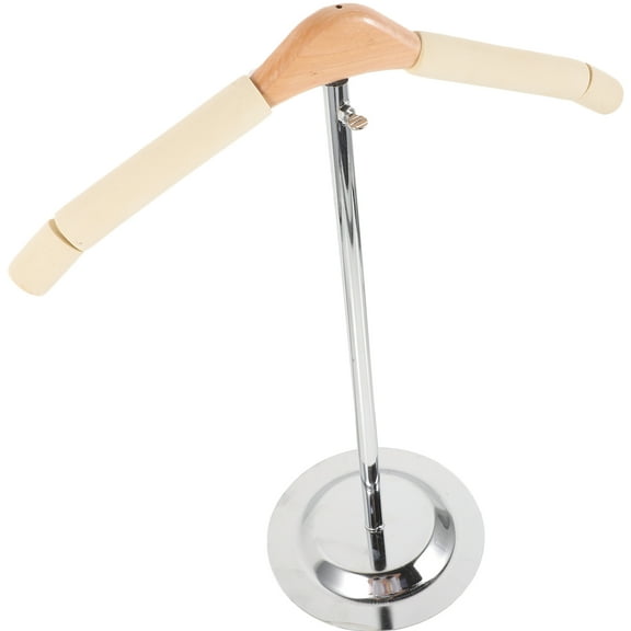 TEHAUX 1Pack Beige Standing Clothing Display Rack for Dress Support MultiDirectional Display Retail Vendor Events Craft Shows