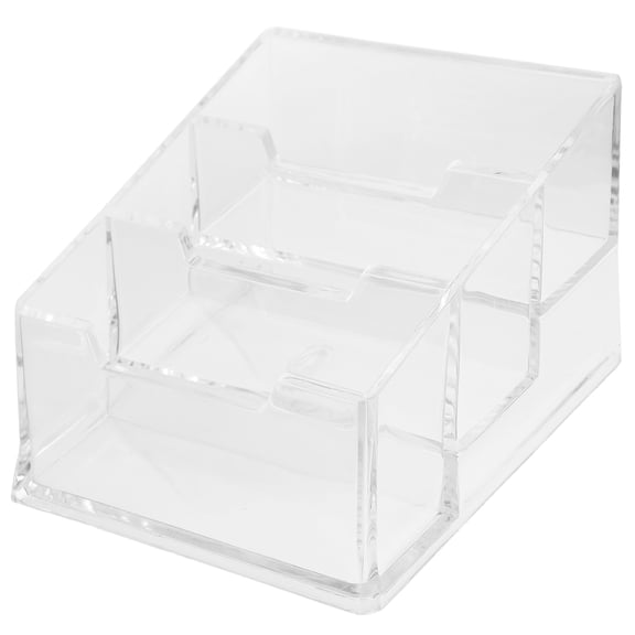 TEHAUX 1Pack Card Organizer For Desk With PP Material 4.13X4.13X2.44in