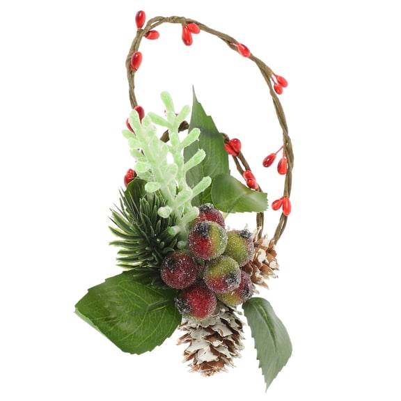 TEHAUX 1-Pack Home Decorative Wreath Hanging Decor for Front Door, Wall, Window, Seasonal and Holiday Decoration