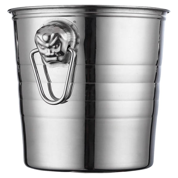 TEHAUX 1-Pack -Resistant Stainless Steel Ice Storage Container for Outdoor Patio and Home Use