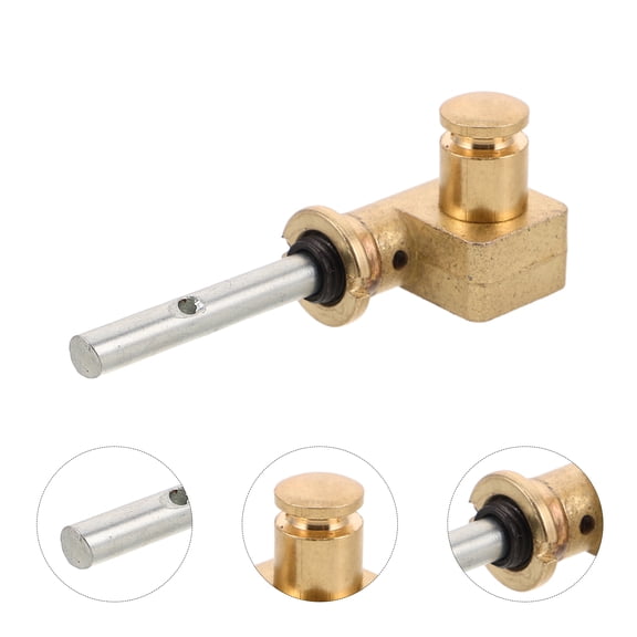 TEHAUX Erhu Accessories Golden Metal Precision Shaft for Instrument Parts 1Pair