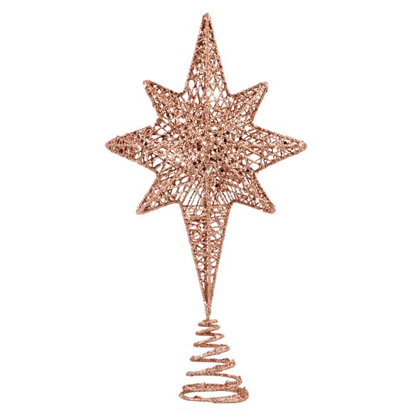 TEHAUX Metal Star Festival Treetop for Christmas Tree Decoration 1Pc