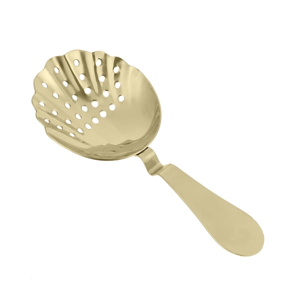 TEHAUX Stainless Steel Bar Strainer Golden Color for Home Bartenders Easy to Clean