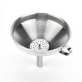 thumbnail image 1 of TEHAUX 1Pcs Cooking Strainer Silver 15x15x14.5Cm Stainless Steel For Transferring Dry Ingredients, 1 of 8