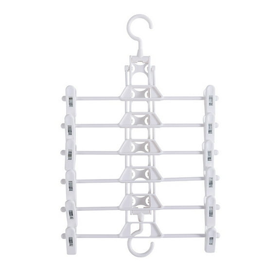 TEHAUX 1Pcs Pants Clothing Hangers White Color Rectangular Shape For Home Use