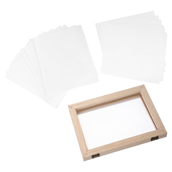 TEHAUX A5 Wooden Paper Making Mould Assorted Color with Mesh for Uniform Paper Formation and Versatile Use