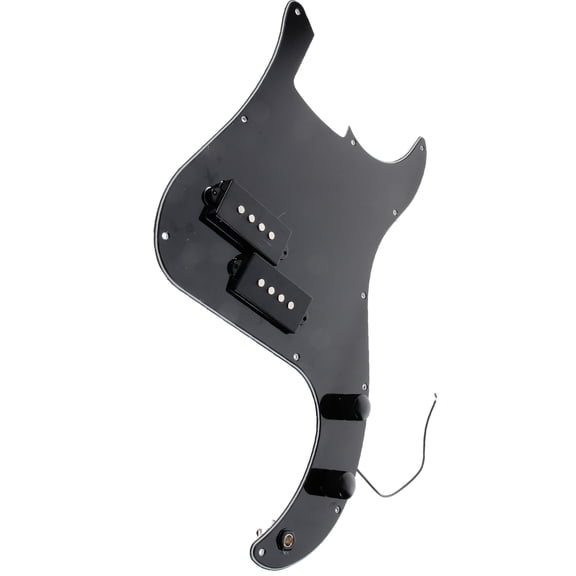 TEHAUX 1Set Black Plastic Bass Pickguard Pickup for Bass Guitar Musical Instrument bass player part