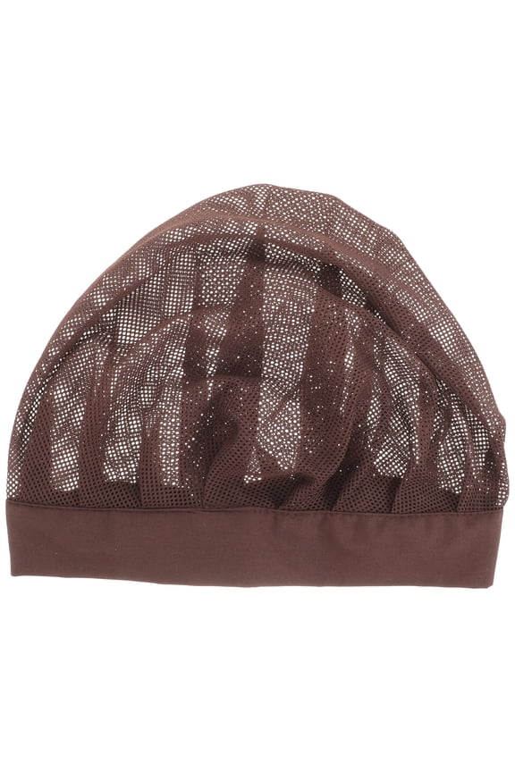 1Set Cotton Elastic Mesh Cap for Women Breathable and Sweat Absorbing 11.8x7.1x0.08in