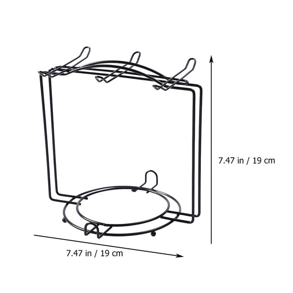 TEHAUX 1Set Mug Holder Stand Arch Shape Stable Base Stainless Steel Storage Drainage Display For Home Cafe Restaurant