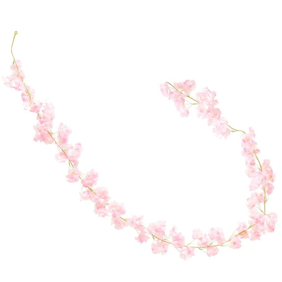 TEHAUX 1Set Pink Artificial Cherry Blossom Flower Vine Fake Flowers Hangers Festive Scenario Creation