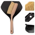 thumbnail image 1 of TEHAUX 1Set Small Broom and Dustpan Set Black Jute Practical for Study Room, 1 of 8