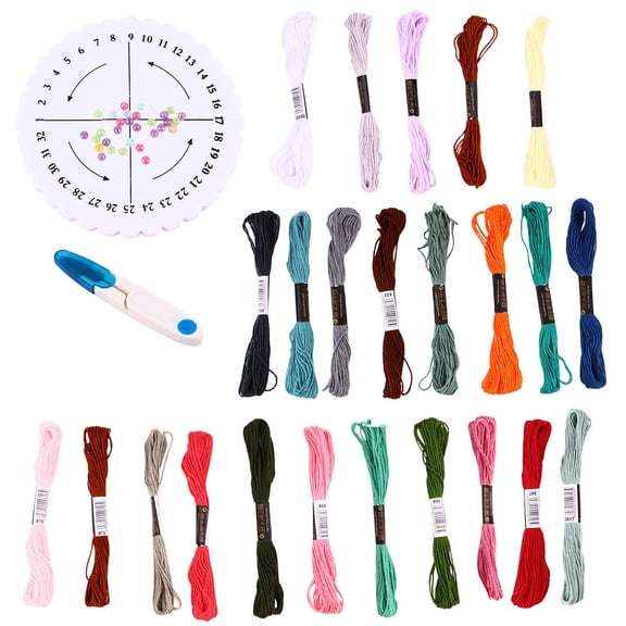 TEHAUX Embroidery Kits Loom Assorted Color 1 Set