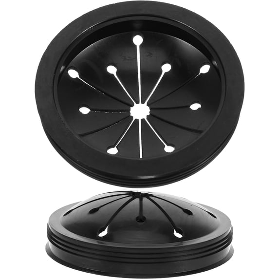 Kitchen Sink Key TEHAUX 2-Pack Black Rubber Garbage Disposal Splash Guard for Kitchen ...