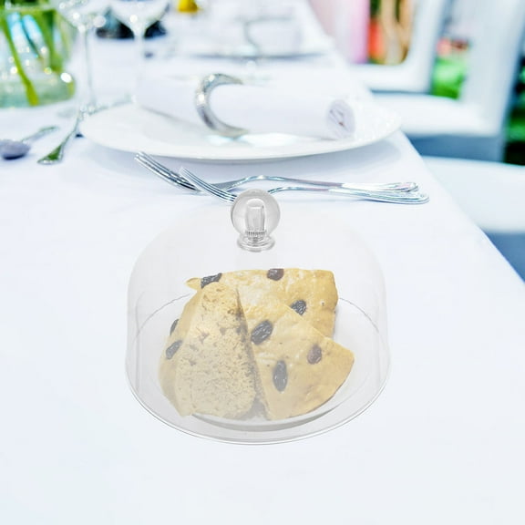 TEHAUX 2 Pcs Bake Cake Cover Dust Cover Kitchen Accessory 17X17X10CM Transparent