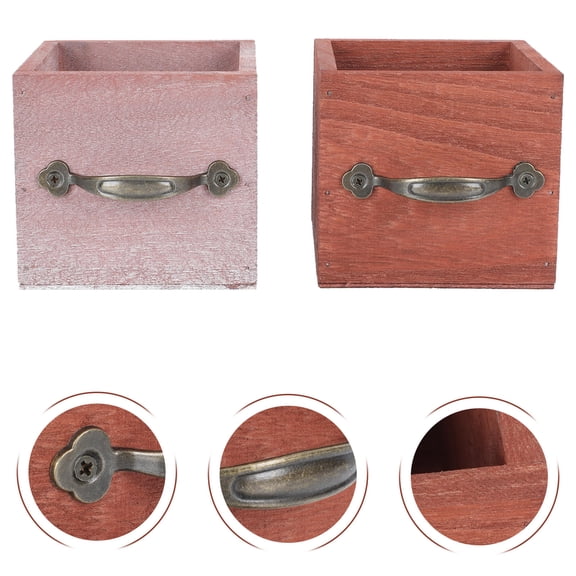 TEHAUX Flower Arrangement Holder Rustic Style Iron Gardeners 2Pcs 3.73x3.73x3.54in