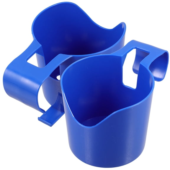 TEHAUX  2 Pcs Cup Holder Beverage Holders Pool Drink Swimming Rack Blue