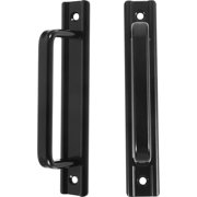 TEHAUX 2-Pack Heavy Duty Black Cabinet Handles Pulls for Flush Doors and Sliding Drawers