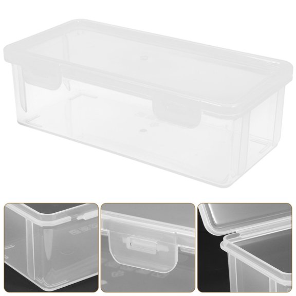 TEHAUX 2 Pcs Loaf Bread Storage Keeper 19X9.5X6CM Transparent