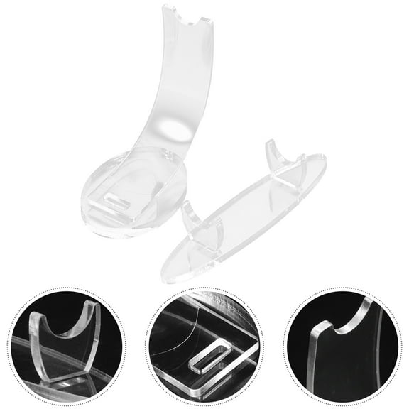 TEHAUX  2 Pcs Pen Holder Stand Organizer Rack Display for Craft Shows Desk LED Office Travel