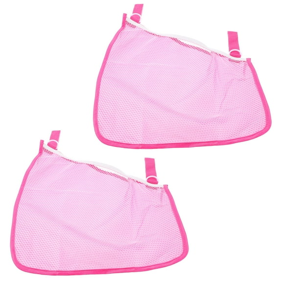 TEHAUX Travel Stroller Mesh Storage Bags Black, 2-Pack for Convenient Baby Gear Organization