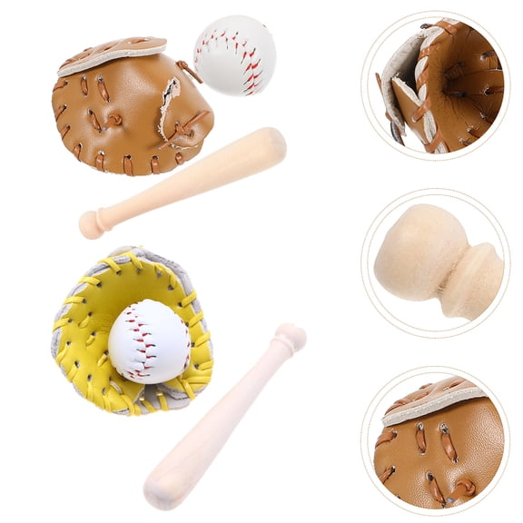 TEHAUX 2 Sets Assorted Color Baseballs for Kids Sports Training Outdoor Play Equipment Soft Abs Simulation