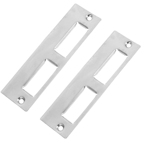 TEHAUX 2 Sets Long Door Latch Strike Plate Lock Accessories