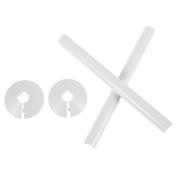 TEHAUX 2 Sets Radiator Pipe Covers And Collars Kit Decorative Cover For Faucet Pipes