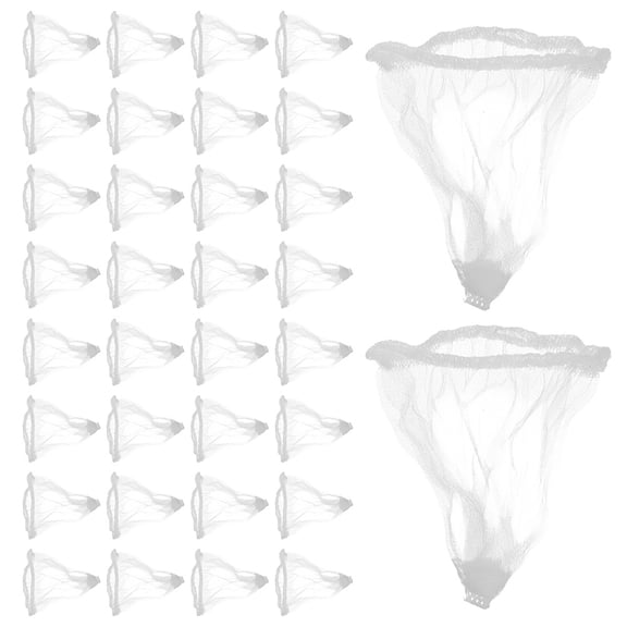 TEHAUX 200Pcs Sink Strainer Mesh Bag White Disposable Filter Screen for Kitchen Food Waste