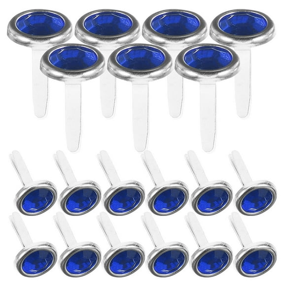 TEHAUX 200Pcs Scrapbooking Brads Metal Fasteners Multi Color Round Head for Crafts