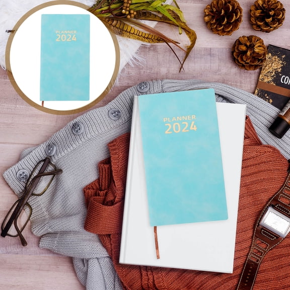 TEHAUX  2024 Agenda Notepad Practical Writing Schedule Teacher Planner Monthly Notebook Green