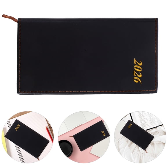 TEHAUX Organizer Planner with Notes Section and Black Cover Ideal for Work and Daily Scheduling