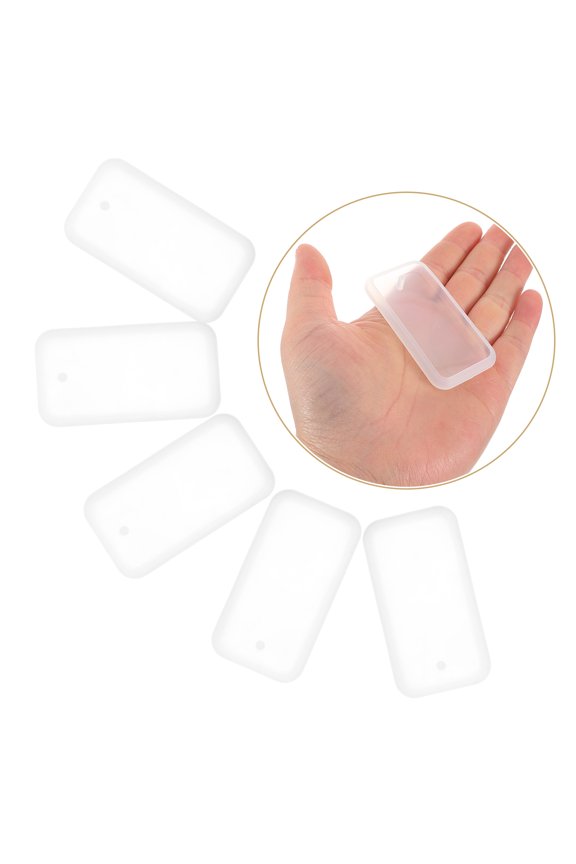 Keychain Mold Maker for Resin Jewelry Pendant White Silicone 20Pcs