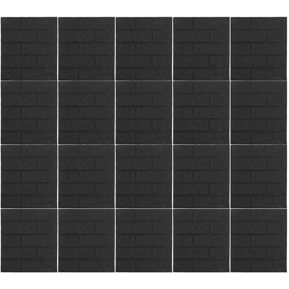 TEHAUX 20pcs Simulation Brick Wall Stickers 3D Brick Wallpaper Self-adhesive Wall Decor