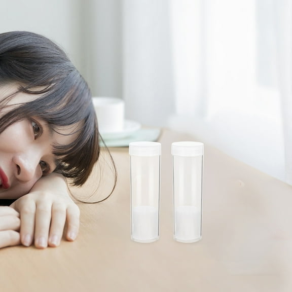 TEHAUX 20pcs Storage Tubes Coin Collecting Container Round Plastic Transparent For Coin Collectors