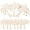thumbnail image 1 of TEHAUX 20pcs Wooden Palm Tree Cutouts DIY Handmade Craft Wood Slices, 1 of 8