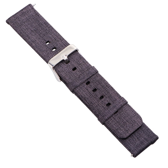 TEHAUX Fashion Black Watch Strap Breathable Canvas Band Stylish Watch Accessories