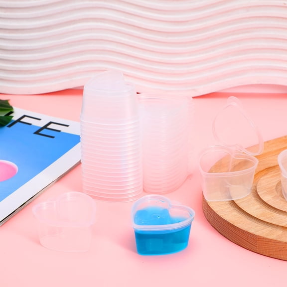 TEHAUX 25Pcs Heart Shaped Storage Container for Girls and Women Counter Organization