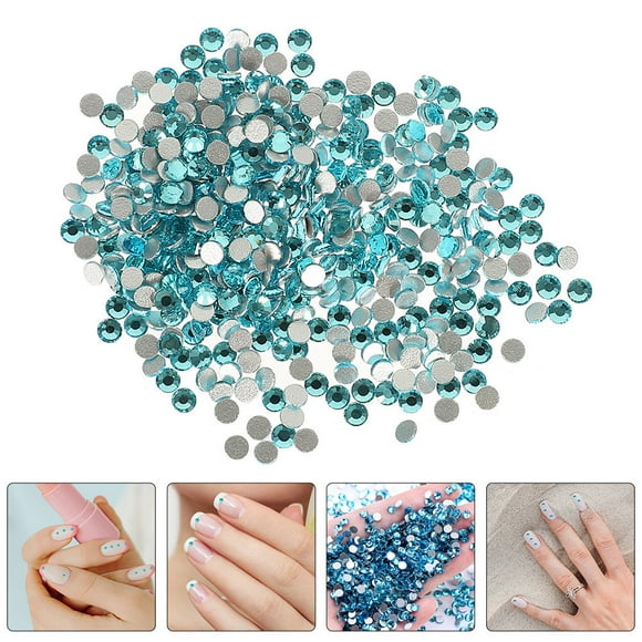 TEHAUX 2880 Pcs Nail Diamonds Rhinestones Crafts Bedazzle Sky-blue