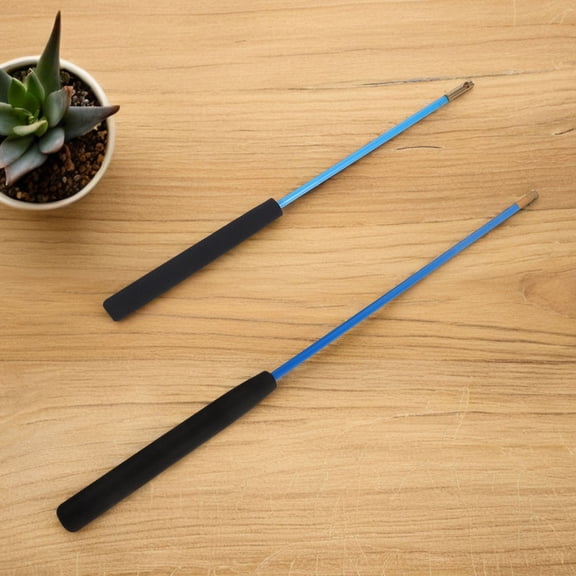 TEHAUX Chinese Diabolo Stick Fitness Tool Blue Glass Reinforced Plastics 2 Pairs