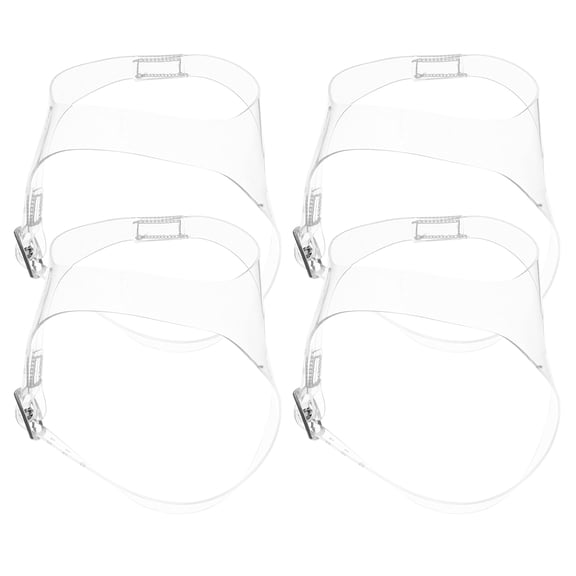 TEHAUX 2 Pairs Detachable Transparent Shoe Belt for Women with Shoe Fit Adjustment