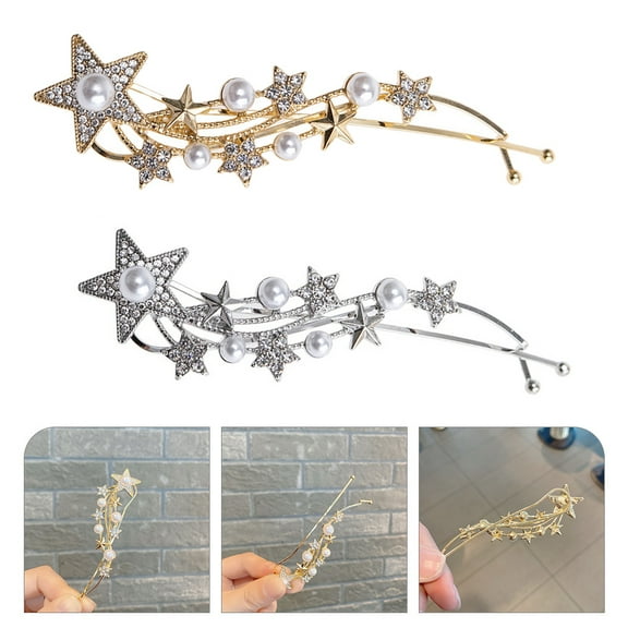 TEHAUX Women's Hair Clips, Assorted Colors, 2 Pieces, Stylish Hair Accessories for Everyday Use