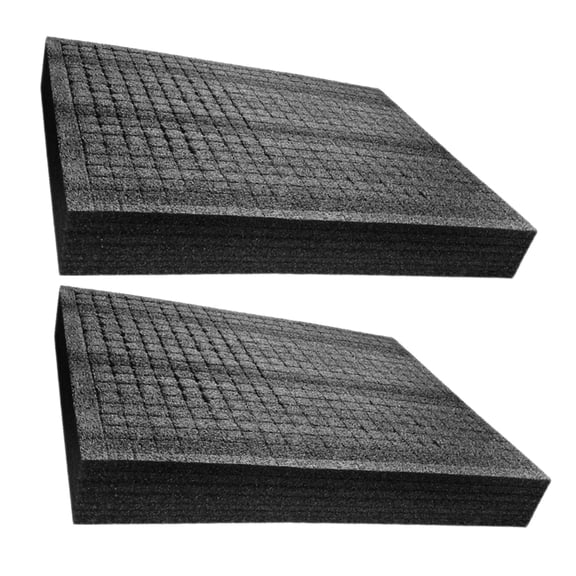 TEHAUX 2-Pack Black PE Foam Inserts Cushioning Foam Board for Shipping Packaging and Daily Protective Use