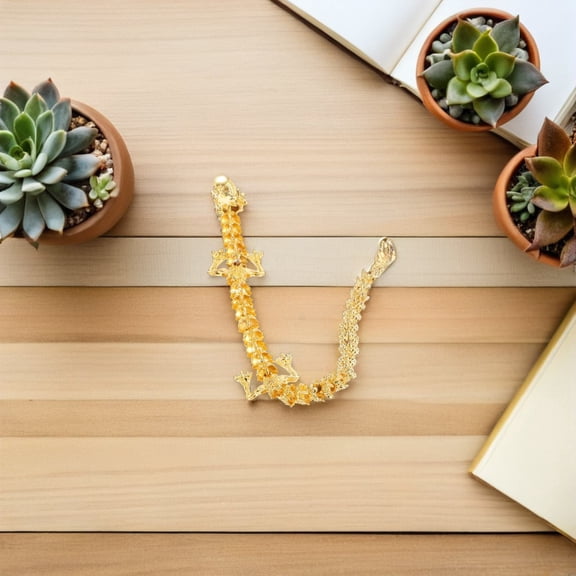 TEHAUX 2Pcs Golden Chinese Dragon Statue Alloy Craftsmanship Office Table Decoration