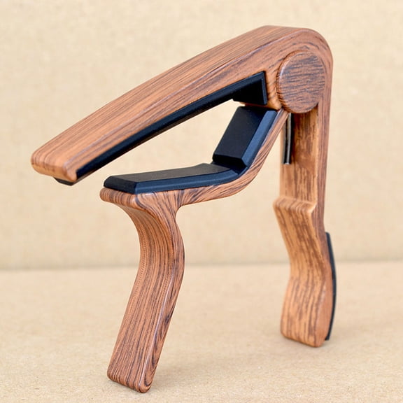 TEHAUX 2Pcs Guitar Capo Brown Elegant Design for Acoustic Electric Instruments