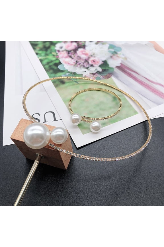 2-Piece Hand Chain Necklace Set for Women, Elegant Choker Jewelry Accessories, Stylish Decoration