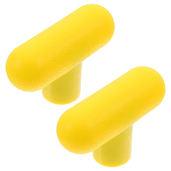 TEHAUX 2-Pack Heavy Duty Rotating Exercise Handles for Gym Workout and Resistance Band Training, Yellow Design
